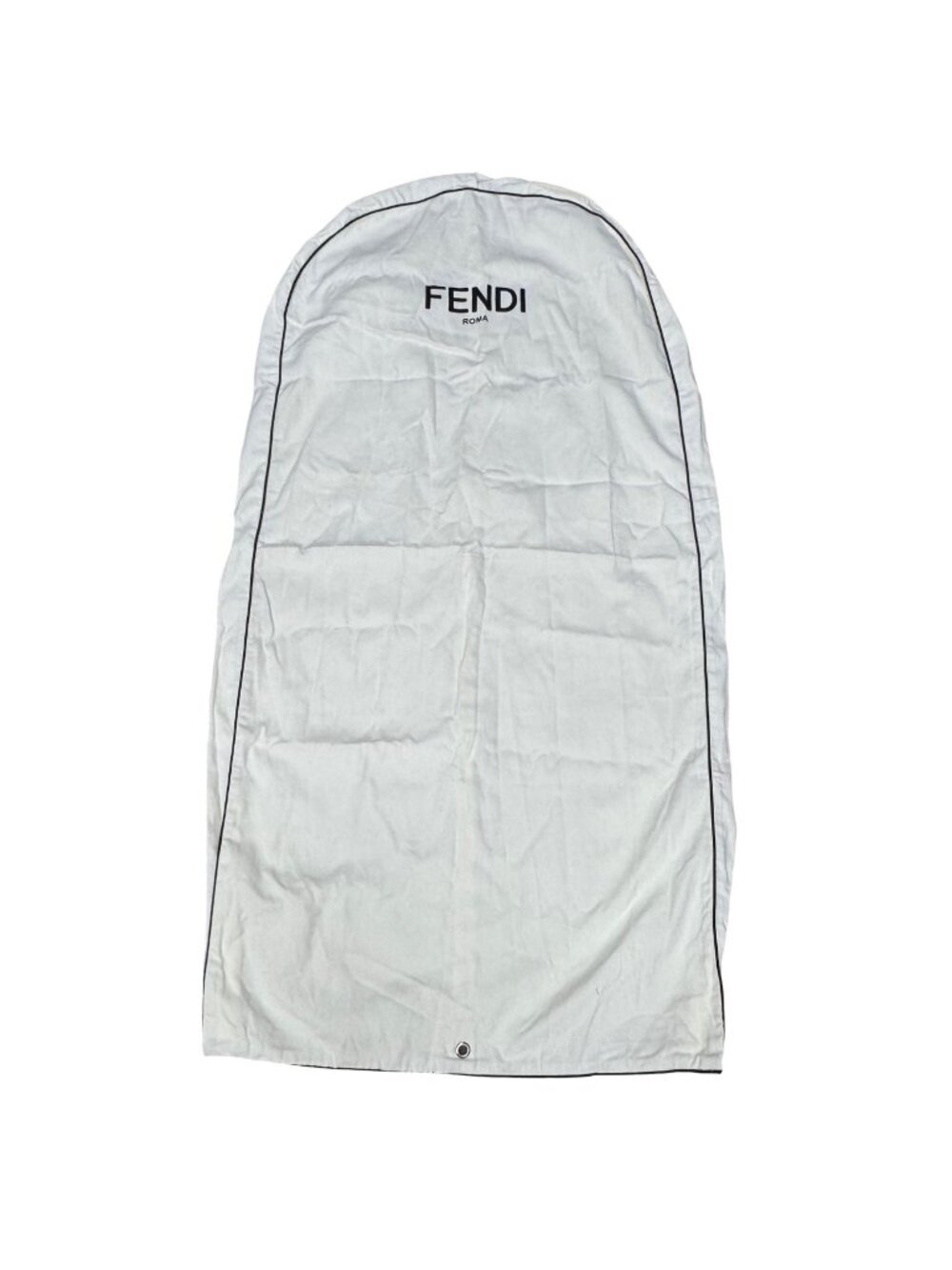 Fendi Roma Cream Garment Bag 48x23 Travel Storage Authentic Dress Suit Gift